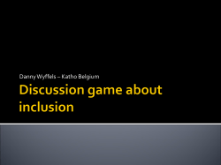 Discussion game about inclusion