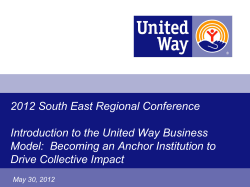 United Way PowerPoint Presentation Template