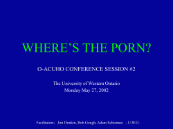 INTERNET Seminar #1 - Western University