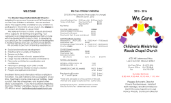 These rates are based on a FULL summer at We Care.