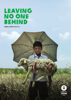 leaving no one behind