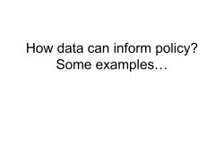 data informing policy