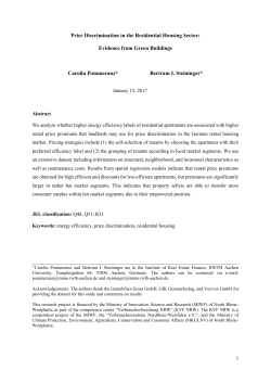 Price Discrimination in the Residential Housing Sector