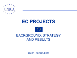 UNICA EC-funded Projects - UNICA