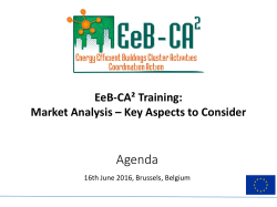 Market Analysis - EeB-CA2