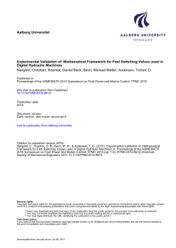 Experimental Validation of Mathematical Framework for - VBN