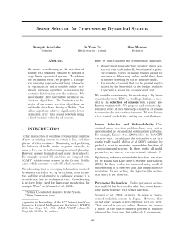Sensor Selection for Crowdsensing Dynamical Systems