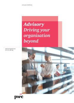 Advisory - Driving your organisation beyond
