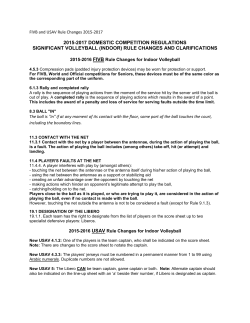 2015-2017 USAV Rule Changes