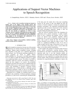 ii. support vector classifiers - The Institute for Signal and Information