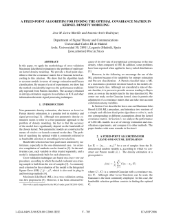 A Fixed-Point Algorithm For Finding The Optimal