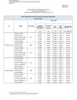 Appendix A Page 1 of 2 1 International Joint Tolls in U.S. Dollars per