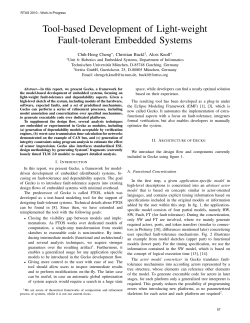 Tool-based Development of Light-weight Fault
