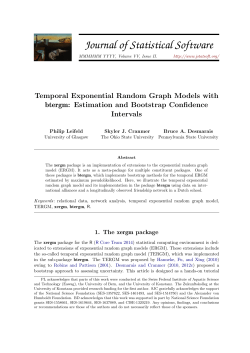 Temporal Exponential Random Graph Models with