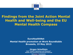 Findings from the Joint Action Mental Health and