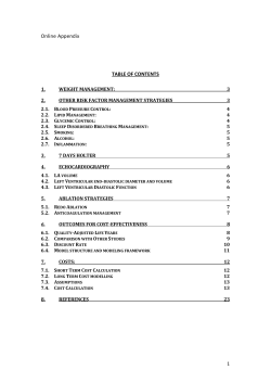 Online Appendix table of contentS List of Tables List of Figures