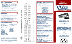 bus schedule - Washington County Commuter Express