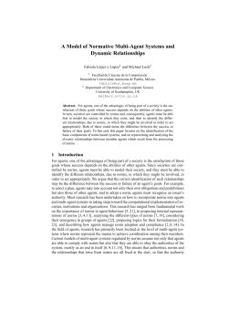 A Model of Normative Multi-Agent Systems and