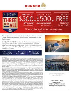 500 $500 - Ron Phillips Travel