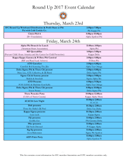 Round Up 2017 Event Calendar