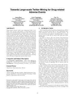 Towards large-scale twitter mining for drug