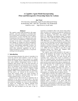 A Cognitive Agent Model Incorporating Prior and