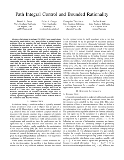 Path Integral Control and Bounded Rationality