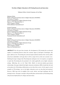 3. Is 3D printing a disruptive innovation?