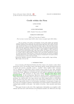 Credit within the Firm - The Review of Economic Studies