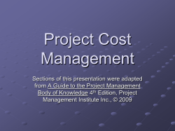 A Guide to the Project Management Body of Knowledge