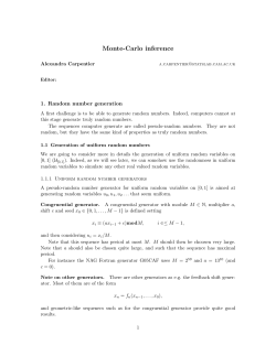 Monte-Carlo inference