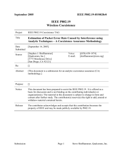 Estimating Packet Error Rate caused by Interference