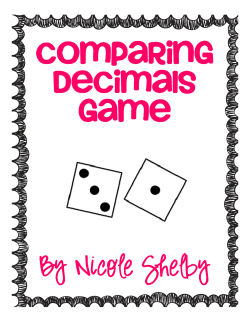 Comparing Decimals Game with Dice