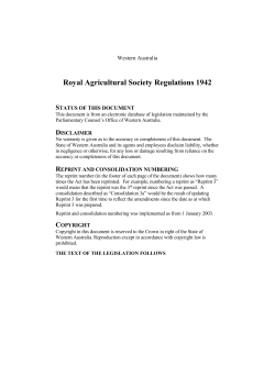 10. Appeal to Minister against decision of Royal Agricultural Society