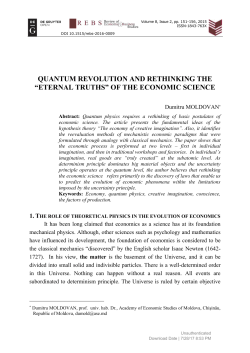 quantum revolution and rethinking the &ldquo;eternal truths&rdquo;