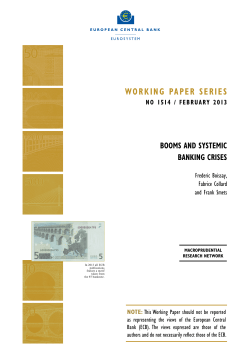 Booms and systemic banking crises