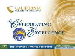 Criteria Section 1 - California Council for Excellence