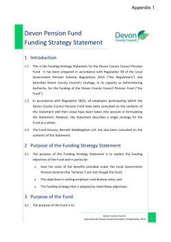 2014 Funding Strategy Statement