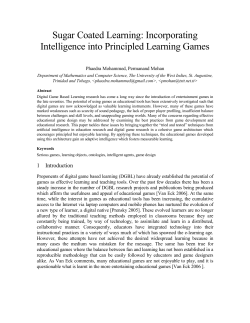 Incorporating Intelligence into Principled Learning Games