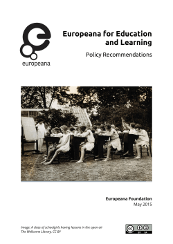 Europeana for Education and Learning