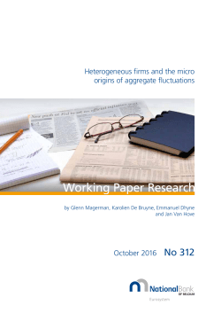 Heterogeneous firms and the micro origins of aggregate