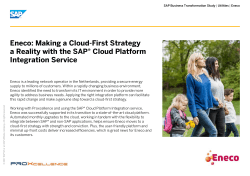 Eneco: Making a Cloud-First Strategy Ła Reality with the SAP