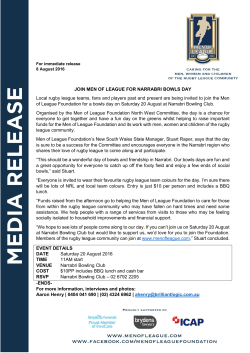 JOIN MEN OF LEAGUE FOR NARRABRI BOWLS DAY Local rugby