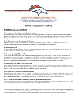 (9/4/16) running back cj anderson