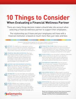 10 Things to Consider