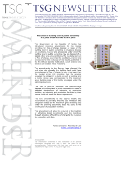 Allocation of building land in public ownership at a price lower than