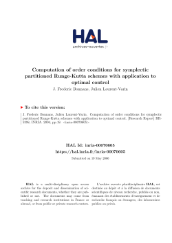 Computation of order conditions for symplectic - HAL