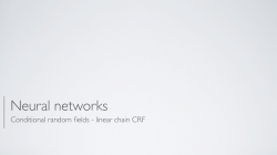 Conditional random fields