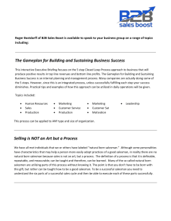 The Gameplan for Building and Sustaining