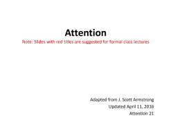 Attention - Advertising Principles